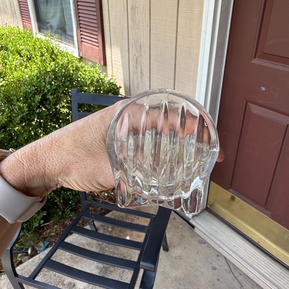 Vintage HOFBAUER CRYSTAL 9" CRACKER TRAY - BYRDES COLLECTION Germany - Picture 7 of 9